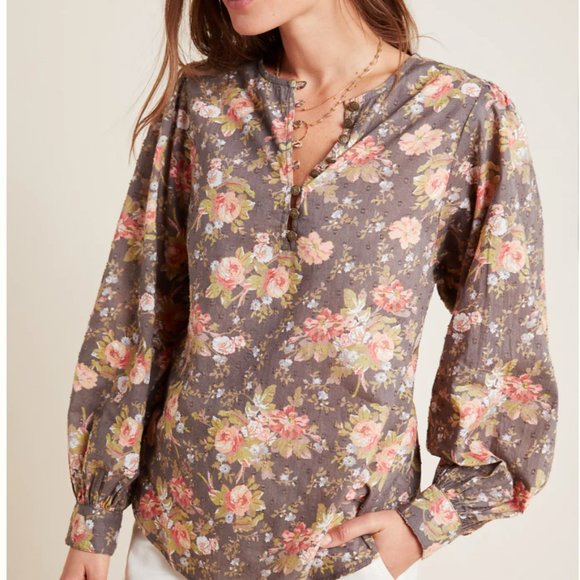 NEW! Michaela Peasant Blouse <3 HARD 2 FIND Anthro - Picture 2 of 4